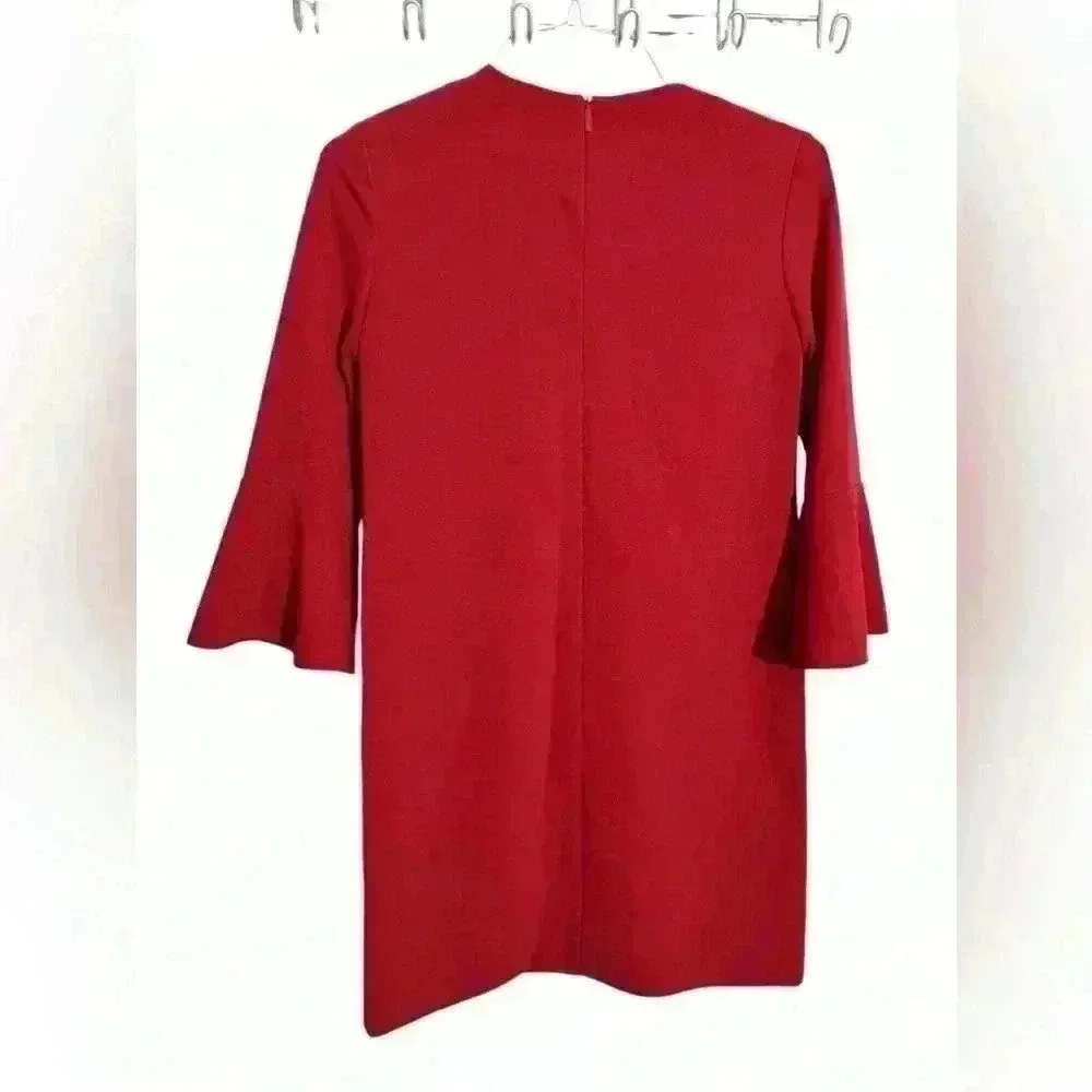 - Tibi - Crepe Bell-Sleeve Dress - Size 0 d17 - Picture 5 of 6